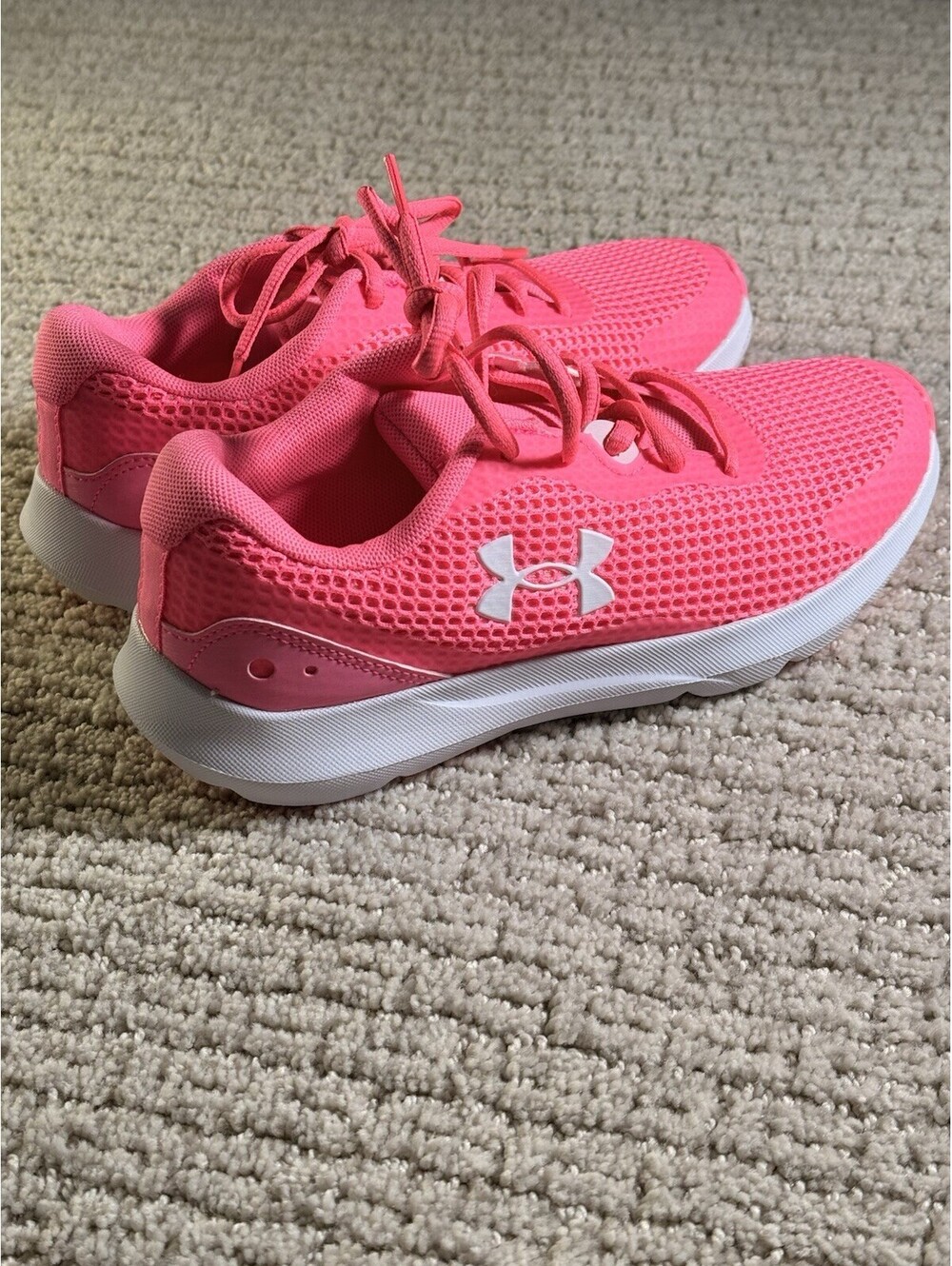 Under Armour Womans Size 6 Surge 3 Tennis Shoes Hot Pink